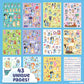 Horizon Group USA Sticker Book with Large and Small Sizes, Kids Stationary for Water Bottle, Notebooks, and Party Favors, Bluey