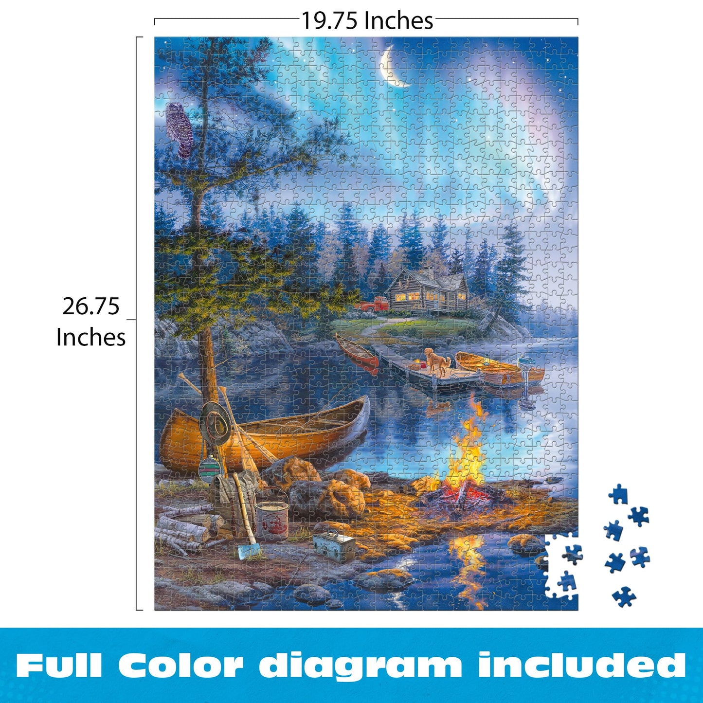 Buffalo Games - Magical Moonlight - 1000 Piece Jigsaw Puzzle for Adults