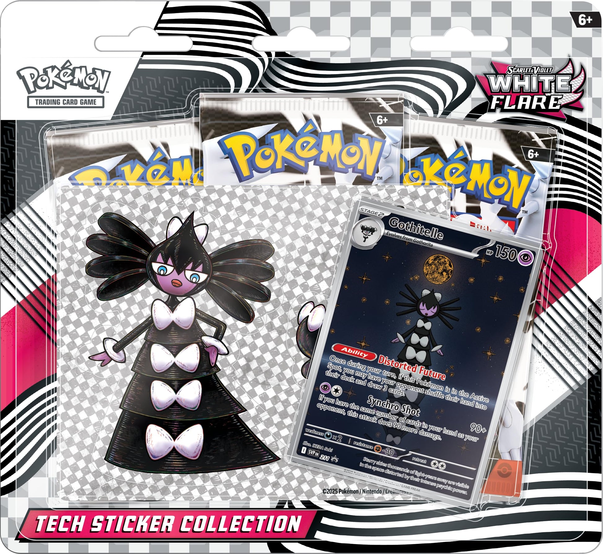 Pokemon TCG Scarlet & Violet 10.5 White Flare Tech Sticker Blister