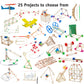 STEM Craft Kit - 25 Engineering Projects, Over 400 Components, Ages 8+
