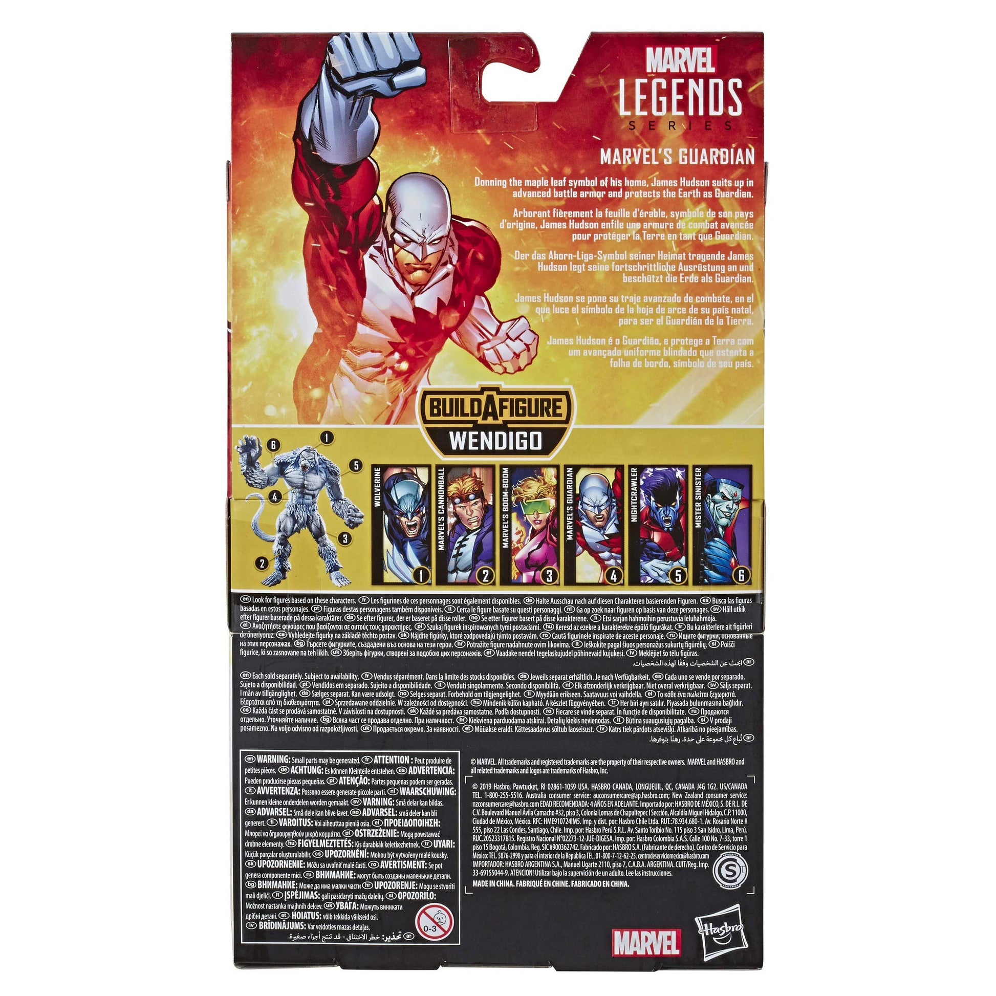 Marvel Classic Hasbro Marvel Legends Series 6" Collectible Action Figure Marvel’s Guardian Toy (X-Men/X-Force Collection) - with Wendigo