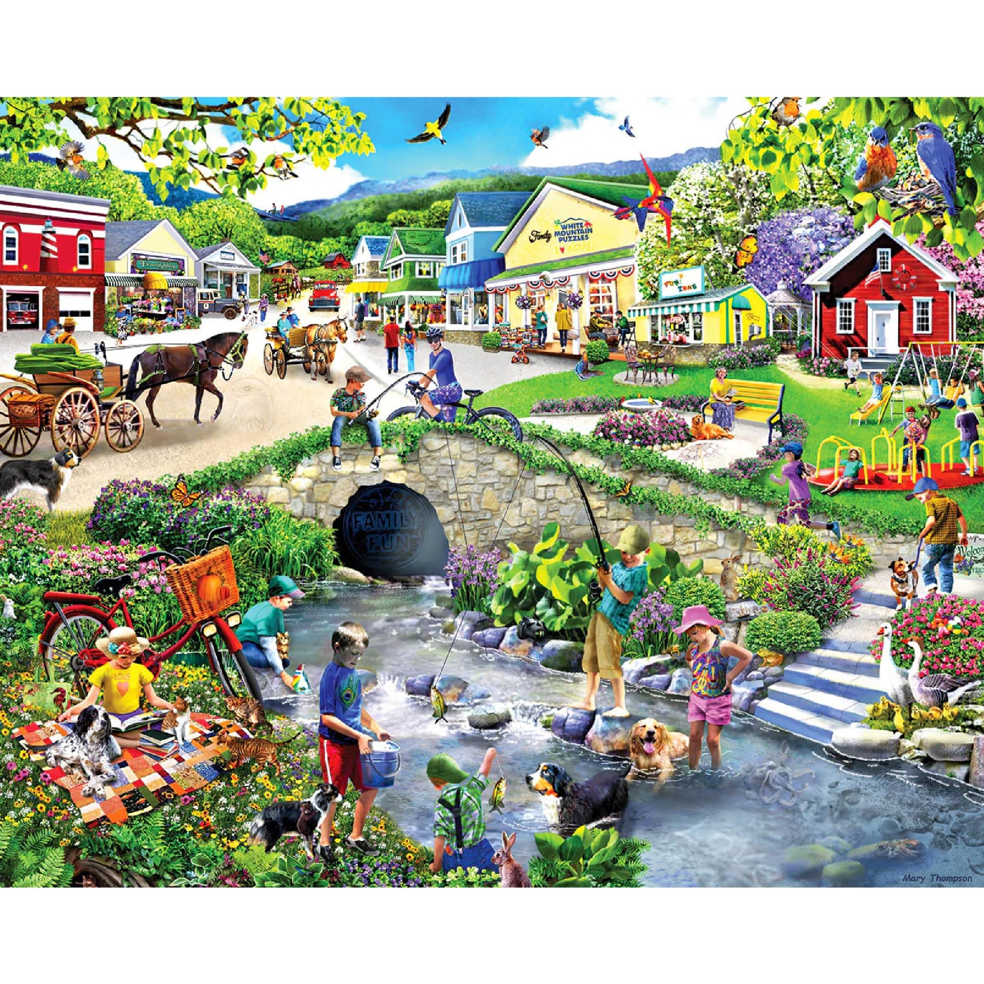 White Mountain 1000 Piece Jigsaw Puzzle, Captured Moments Seek & Find