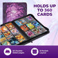 Arcane Fortress MTG Card Binder, 9-Pocket Magic Card Album, Holds 360 Cards, Leather Side -Loading Card Storage Binder, Premium Card Collector Book