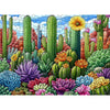 Puzzles for Adults 500 Pieces, Stained Glass Jigsaw Puzzles 500 Pieces - Cactus Garden, Cactus Wall Art Puzzle for Families, Finished Size 20.47 *