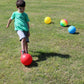 Toys+ 24 Pack 8.5 Inch Playground Balls (Red,Blue,Green,Yellow,Rainbow, Green/Swish