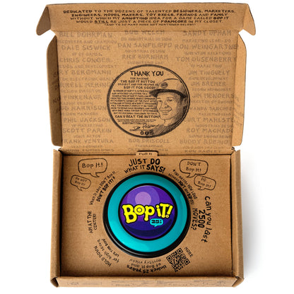 GETMOVIN SPORTS - BOP IT - Special 25th Anniversary Inventor Edition, Gift Ready Mailer Box, Retro Throw Back Colors, Perfect Family Game, for Adults