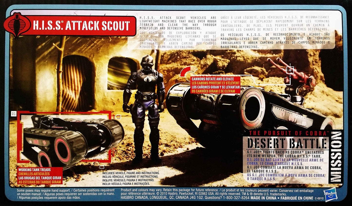 G.I. Joe Pursuit of Cobra (POC) H.I.S.S. Attack Scout with HISS Tank Driver Action Figure