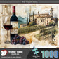Prime Time Puzzles Adult Jigsaw Puzzle 1000 Piece Tuscany Wine