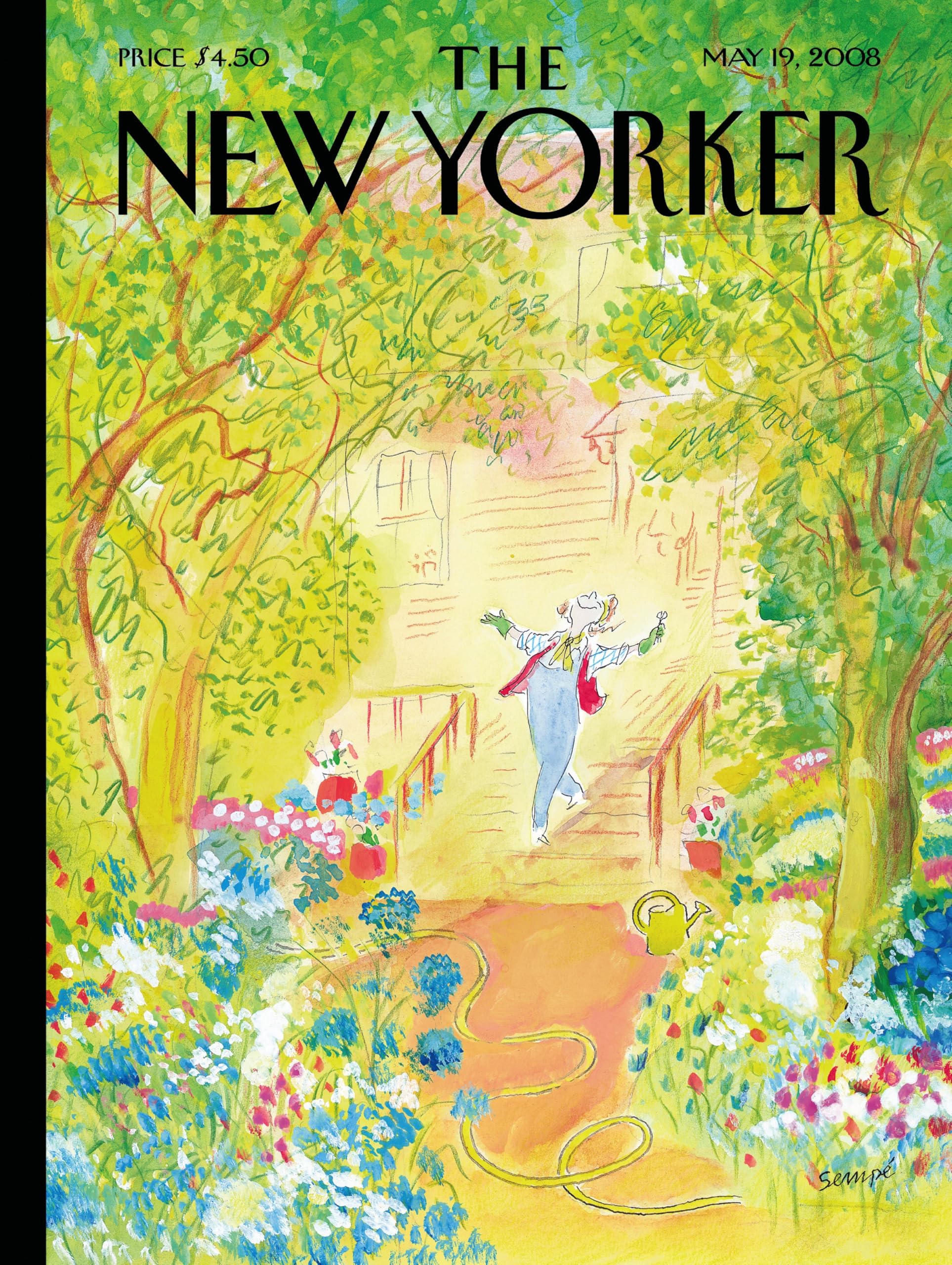 New York Puzzle Company - New Yorker Springtime - 500 Piece Jigsaw Puzzle for Family Game Nights by Jean-Jacques Sempé