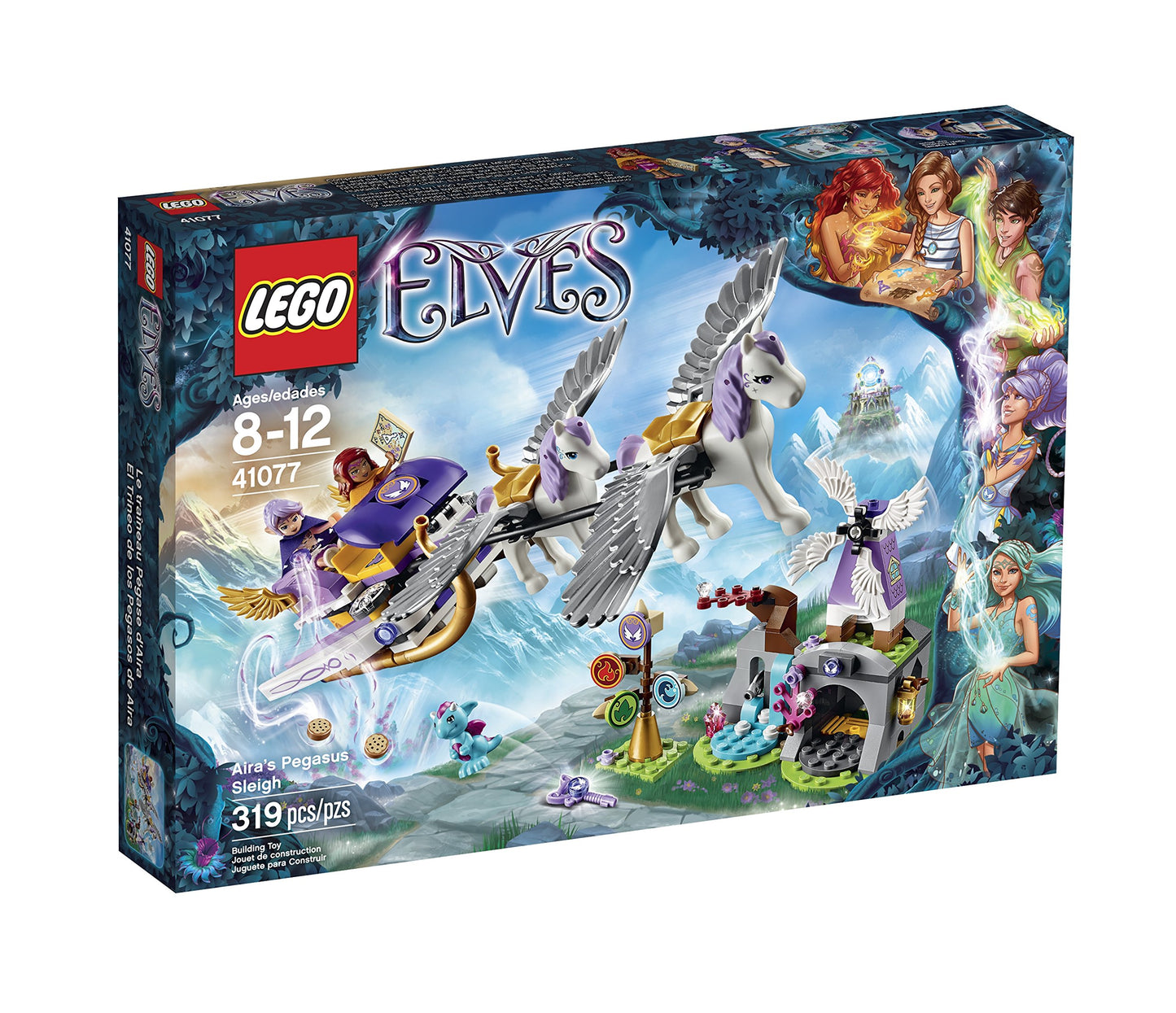 LEGO Elves 41077 Aira's Pegasus Sleigh Building Kit