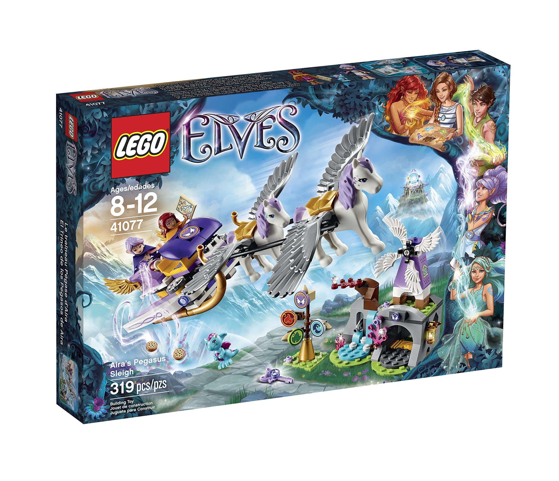 LEGO Elves 41077 Aira's Pegasus Sleigh Building Kit