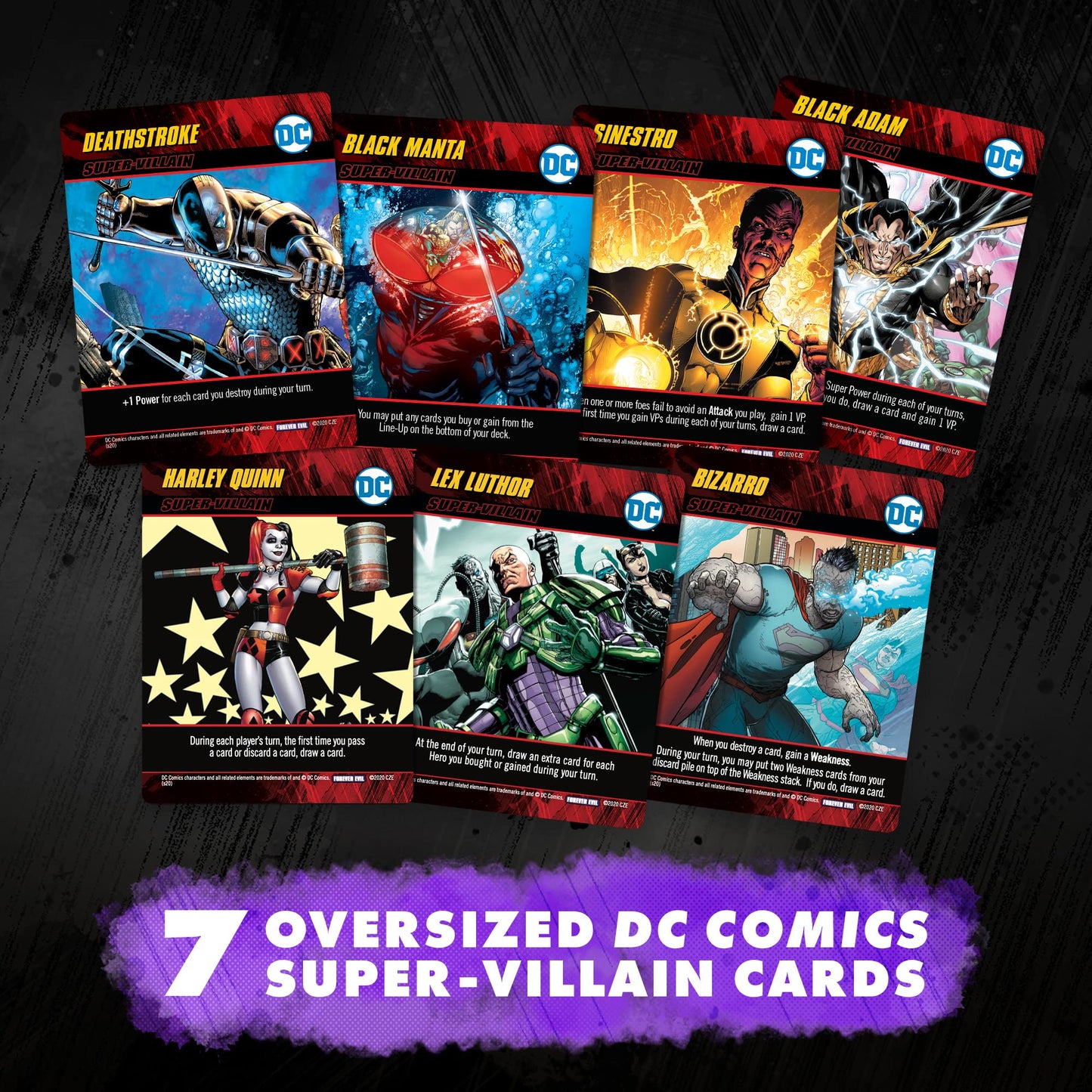DC Deck-Building Game: Forever Evil - It’s Good to be Bad - Play as DC Universe Villains Harley Quinn,Deathstroke,Black Adam - 2 to 5 Players - Ages