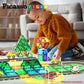 PicassoTiles Magnetic Building Tiles Car Track Magnet Vehicle Adventure Theme Printed Street Road Runway Speedway Highway Block Construction Expansion