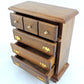 Melody Jane Dolls Houses House Miniature 1:12 Wooden Bedroom Furniture Walnut Chest of Drawers