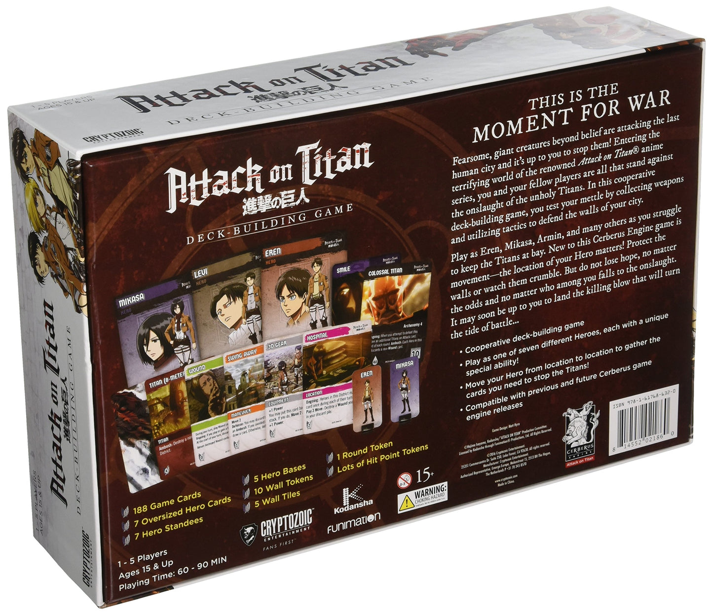 Attack On Titan Deck Building Card Game for 180 months to 192 months