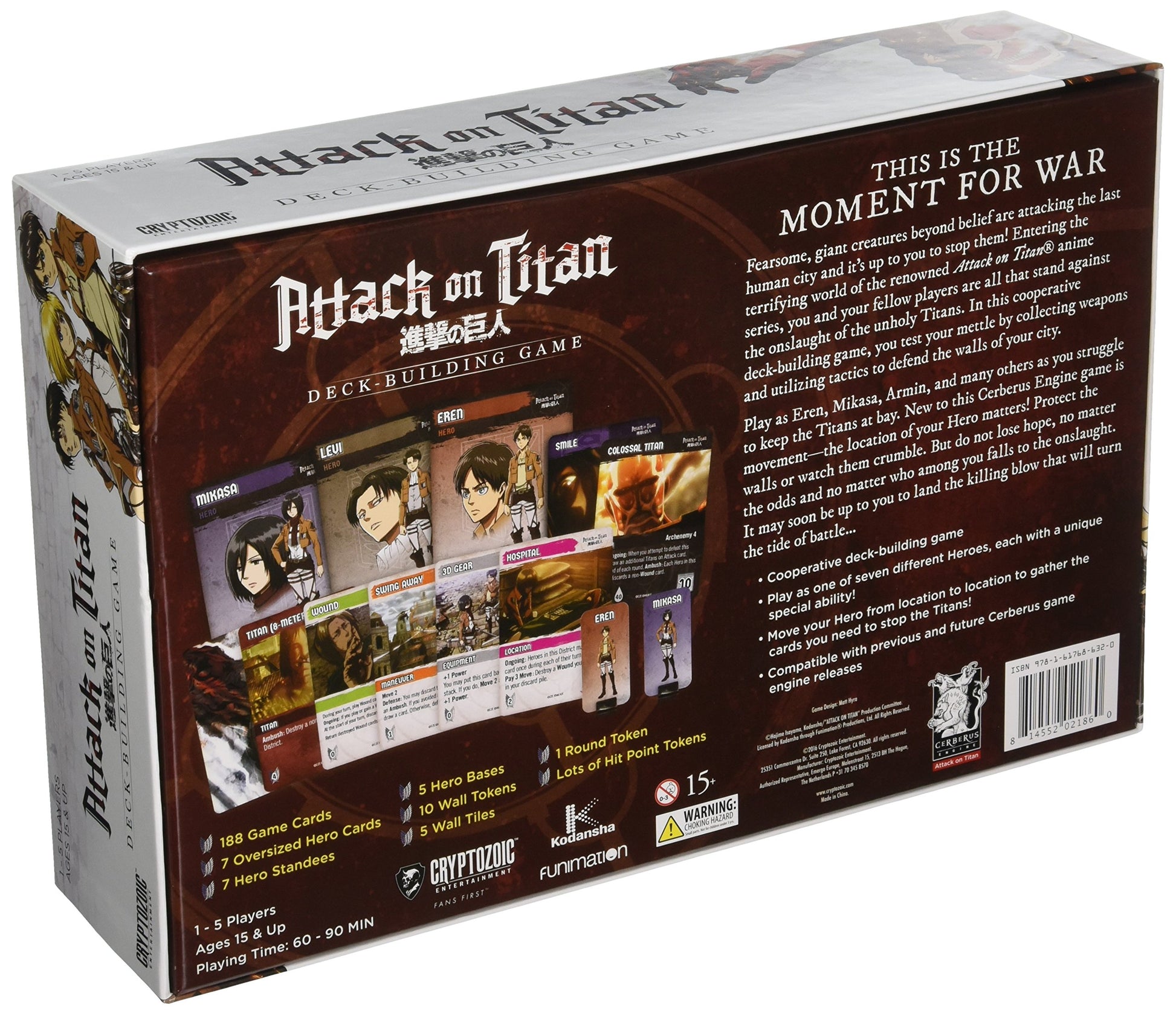 Attack On Titan Deck Building Card Game for 180 months to 192 months