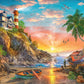 Ceaco - Ocean Fishing at Sunrise - 500 Large Piece Jigsaw Puzzle for Adults