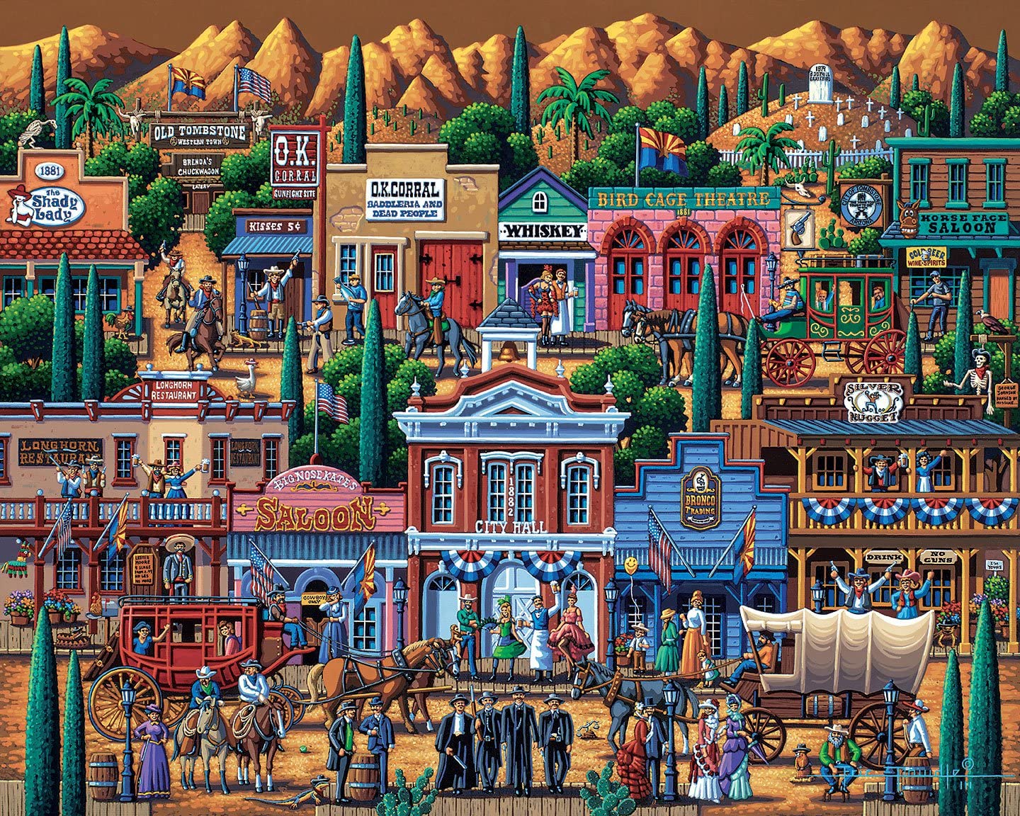 Dowdle Jigsaw Puzzle - Tombstone - 500 Piece