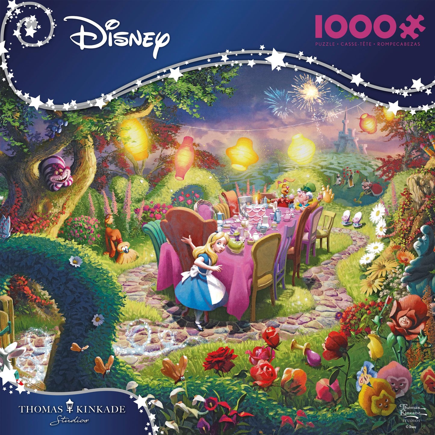 Ceaco - Thomas Kinkade Alice in Wonderland - 1000 Piece Puzzle for Adults
