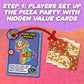 Joking Hazard & Scrungo Games: Fuzzballs Pizza Thief Deduction Card Game| A Chaotic, Kawaii, Fast paced Game Based on Fuzzballs Animated Stickers |