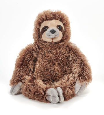 The Petting Zoo Sloth Stuffed Animal Plushie, Gifts for Kids, Wild Onez Wildlife Animals, Brown Zoologee Sloth Plush Toy 12 inches