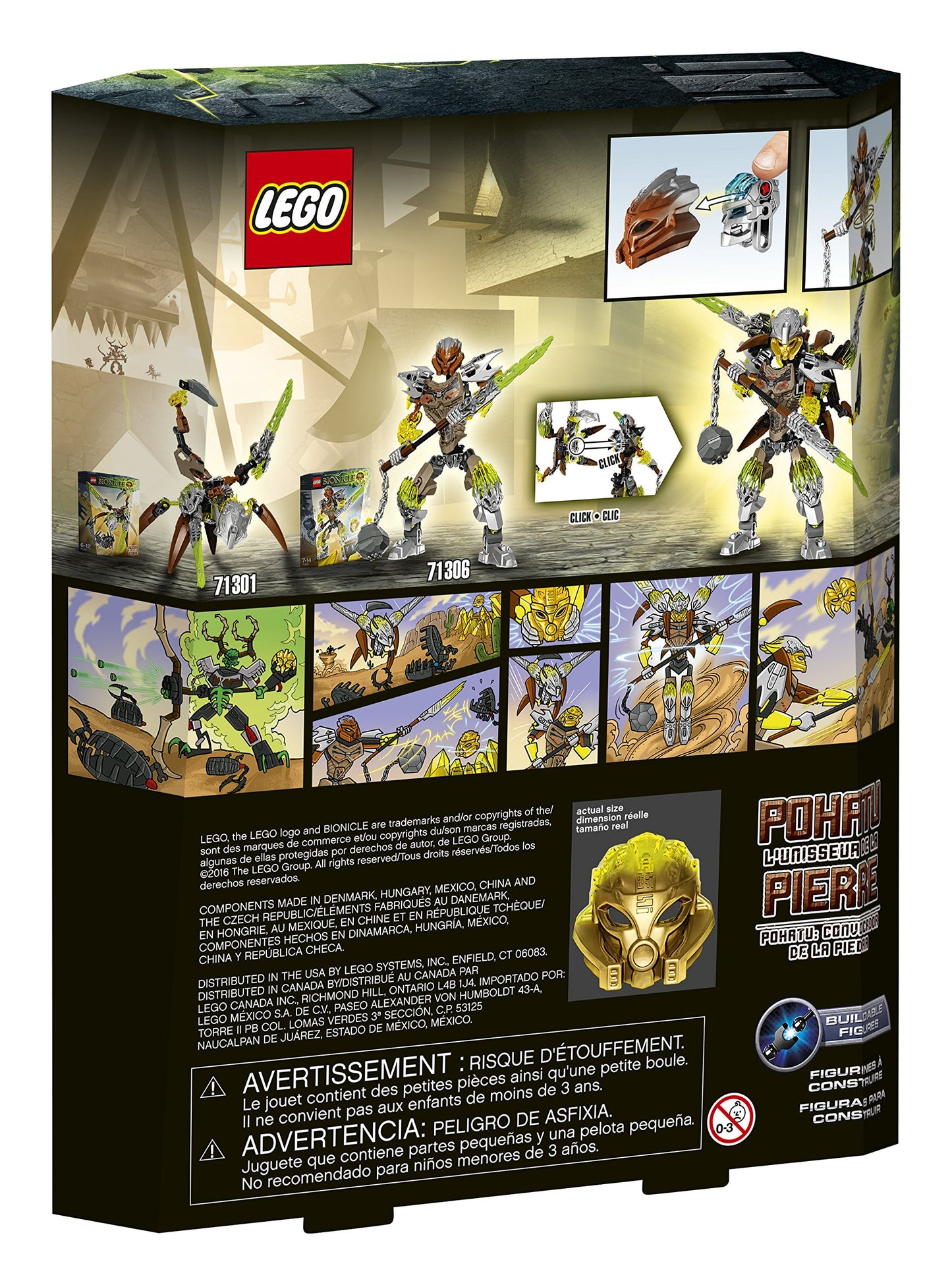 LEGO Bionicle Pohatu Uniter of Stone Building Kit (90 Piece)