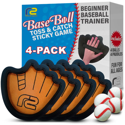 Toss and Catch Ball Set: Fun Summer Gifts for Boys - Best Summer Outdoor Gifts for 3 4 5 6 7 8 9 10 + Year Old Boys - Baseball Birthday Gift Idea Toys