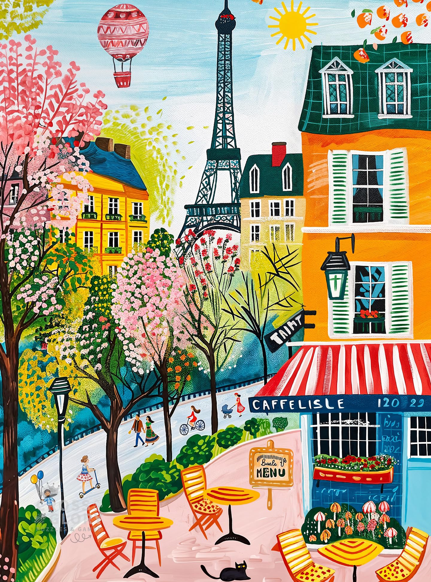Cross & Glory | Jigsaw Puzzles for Adults | Morning at Café Lisle