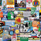 White Mountain 1000 Piece Jigsaw Puzzle State Icons Collage, I Love Vermont