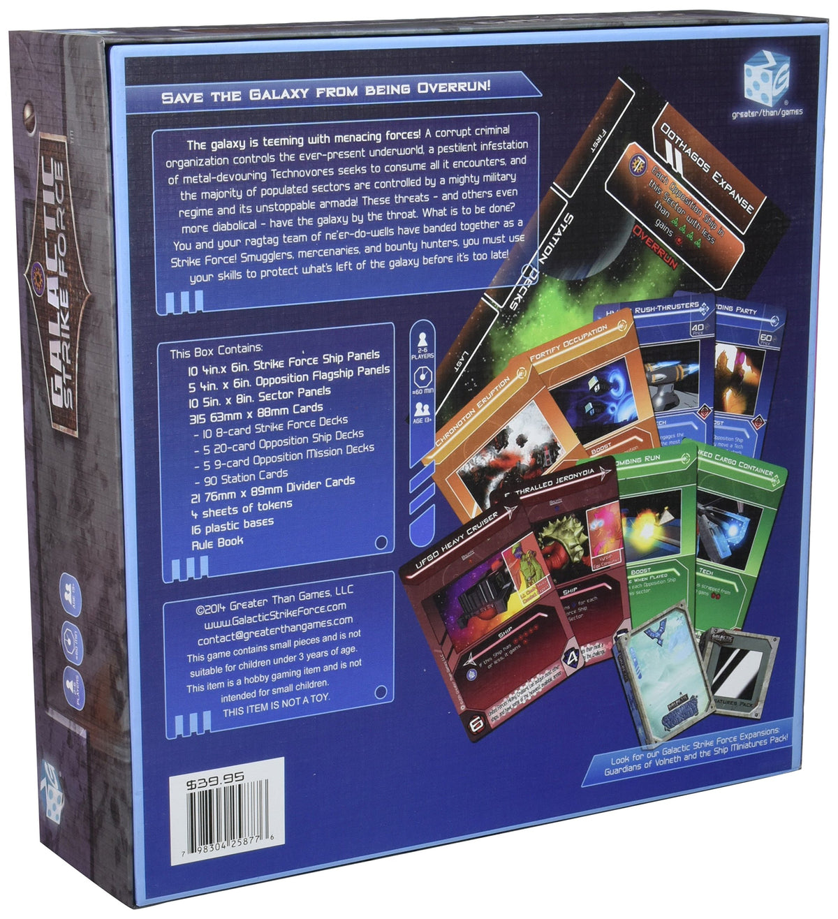 Greater Than Games Galactic Strike Force Game