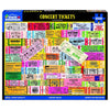 White Mountain 1000 Piece Jigsaw Puzzle Iconic Music, Concert Tickets