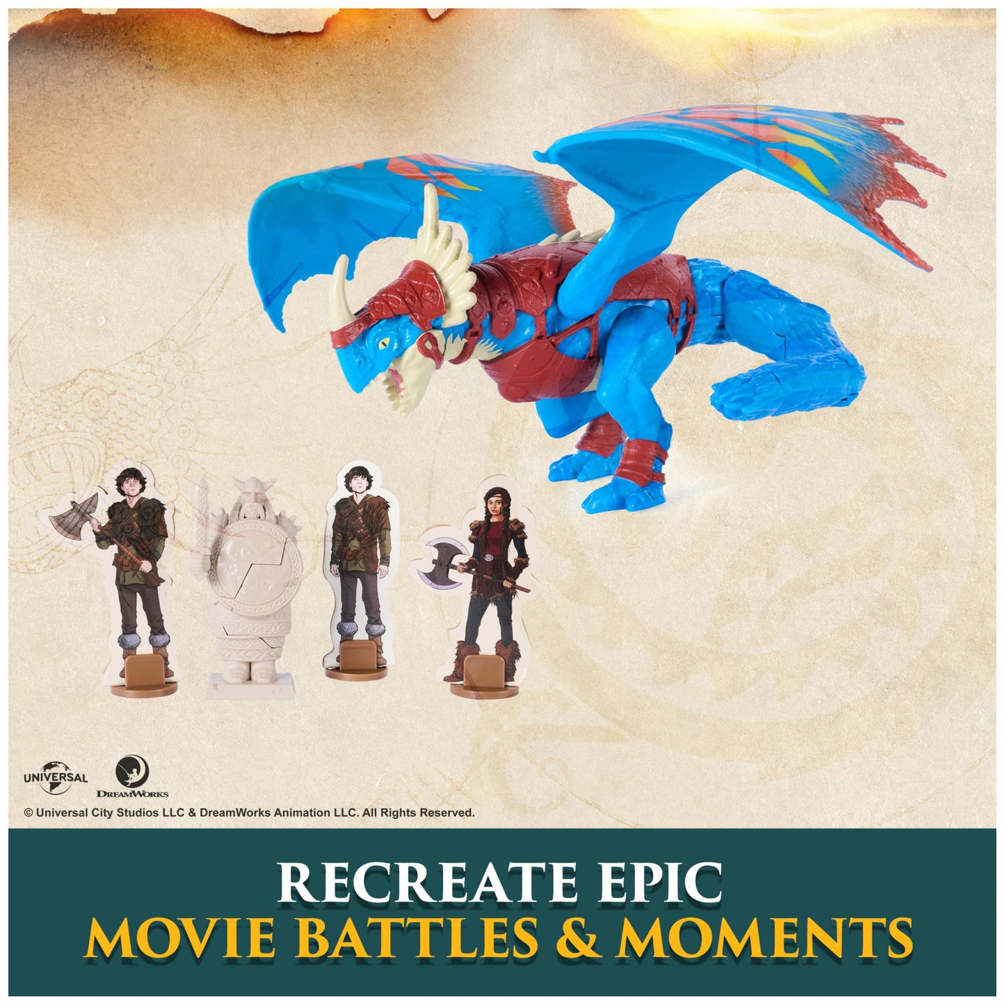 DreamWorks Dragons Blazing Battles Deadly Nadder Slash Shot Figure Playset