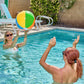 JOYIN 4-Pack 20" Beach Balls - Large Rainbow Beach Ball Inflatable Pool Toys for Party Supplies Decorations, Adults Kids Birthday Luau Summer Beach