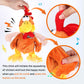 Cuteoy 13" Squawking Chicken Musical Stuffed Animal Plushies Walking Singing Waving Rooster Electronic Interactive Plush Toy for Kids Boys Girls