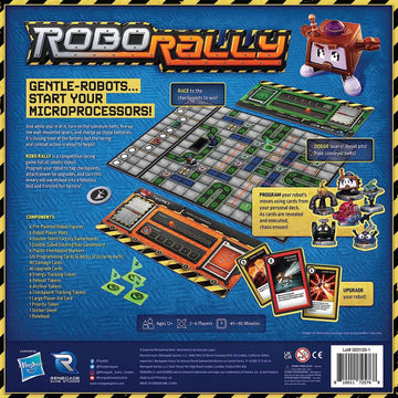 Renegade Game Studios Robo Rally Board Game Strategy Card Programming with 6 Pre-Painted Robot Miniatures for 2-6 Players Ages 12+