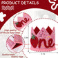 MADENG Pink Strawberry Hat/Crown - First Birthday Decoration, Berry Sweet Cake Smash Prop, Party Supplies Backdrop for Baby Girl