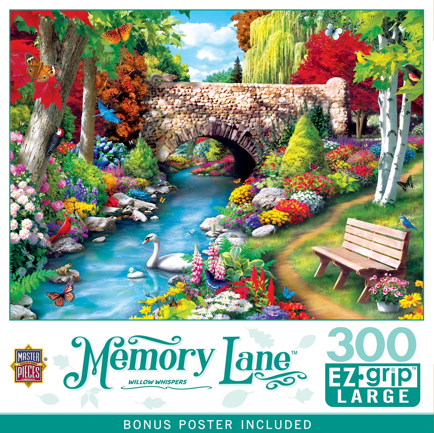Masterpieces 300 Piece EZ Grip Jigsaw Puzzle - Willow Whispers - 18"x24"