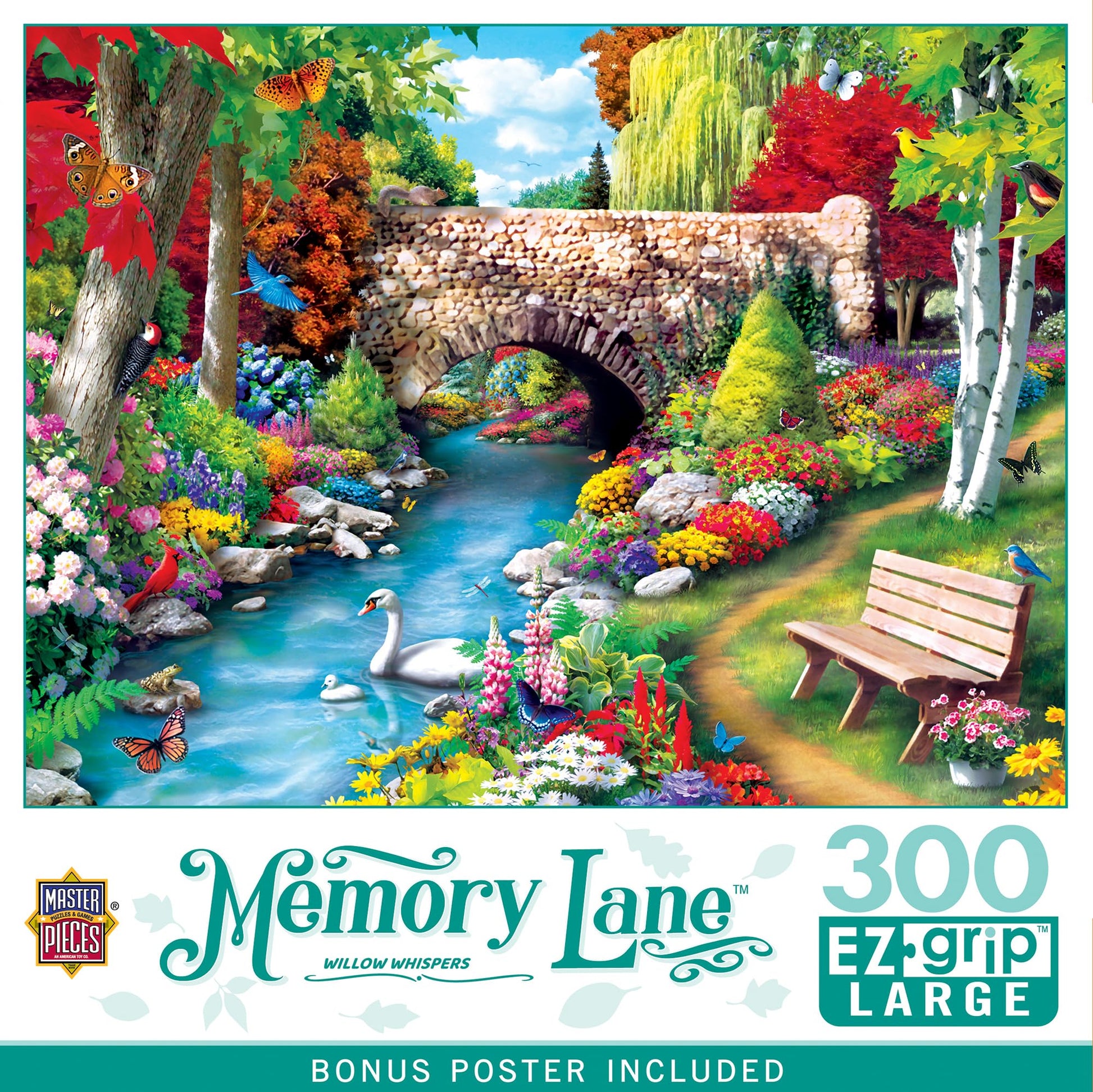 Masterpieces 300 Piece EZ Grip Jigsaw Puzzle - Willow Whispers - 18"x24"