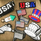 Funiverse Bulk 48 Pack of Patriotic Fuzzy Coloring Magnetic Craft Kits - Ideal for 4th of July, Memorial Day or Veteran's Day
