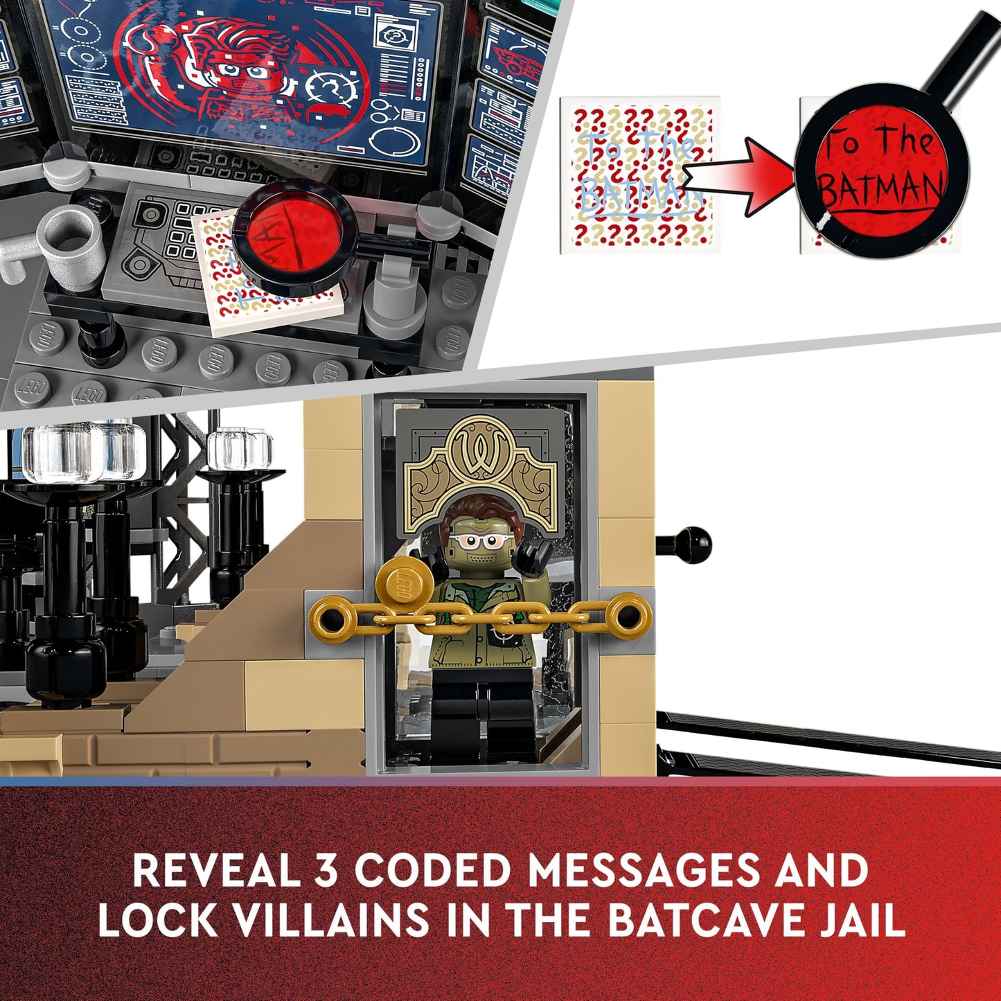 LEGO DC Batman Batcave: The Riddler Face-Off 76183 Building Kit; Cool Gotham City Batcave Toy for Kids Aged 8+ (581 Pieces)