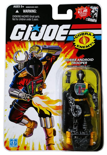 G.I. Joe 25th Anniversary Comic Series Cardback: Cobra B.A.T. (Battle Android Trooper) 3.75 Inch Action Figure