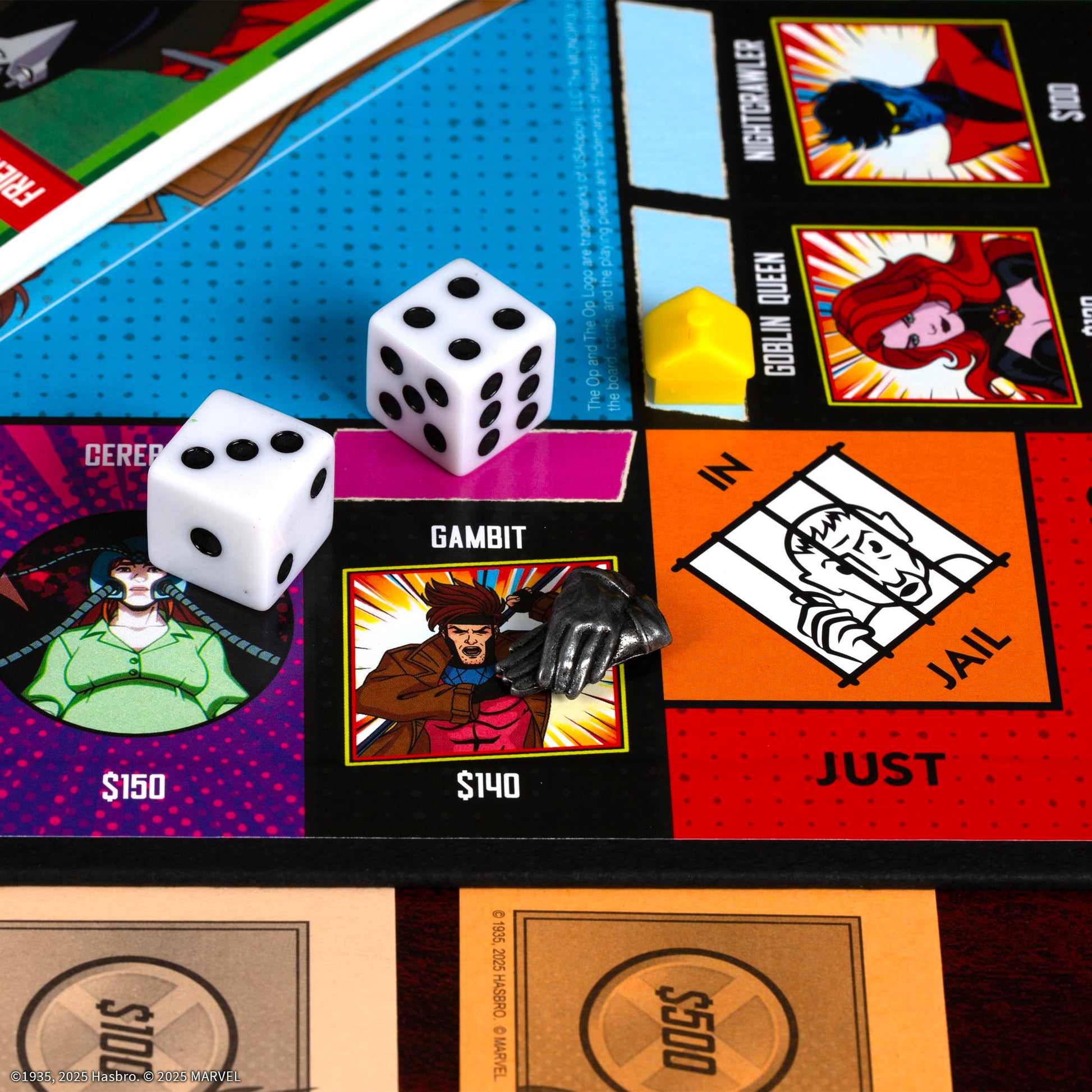 Monopoly: X-Men '97 Edition Board Game, Buy, Sell, Trade Iconic Mutants Like Wolverine, Magneto, Rogue & More, Featuring 6 Custom X-Men Themed Tokens