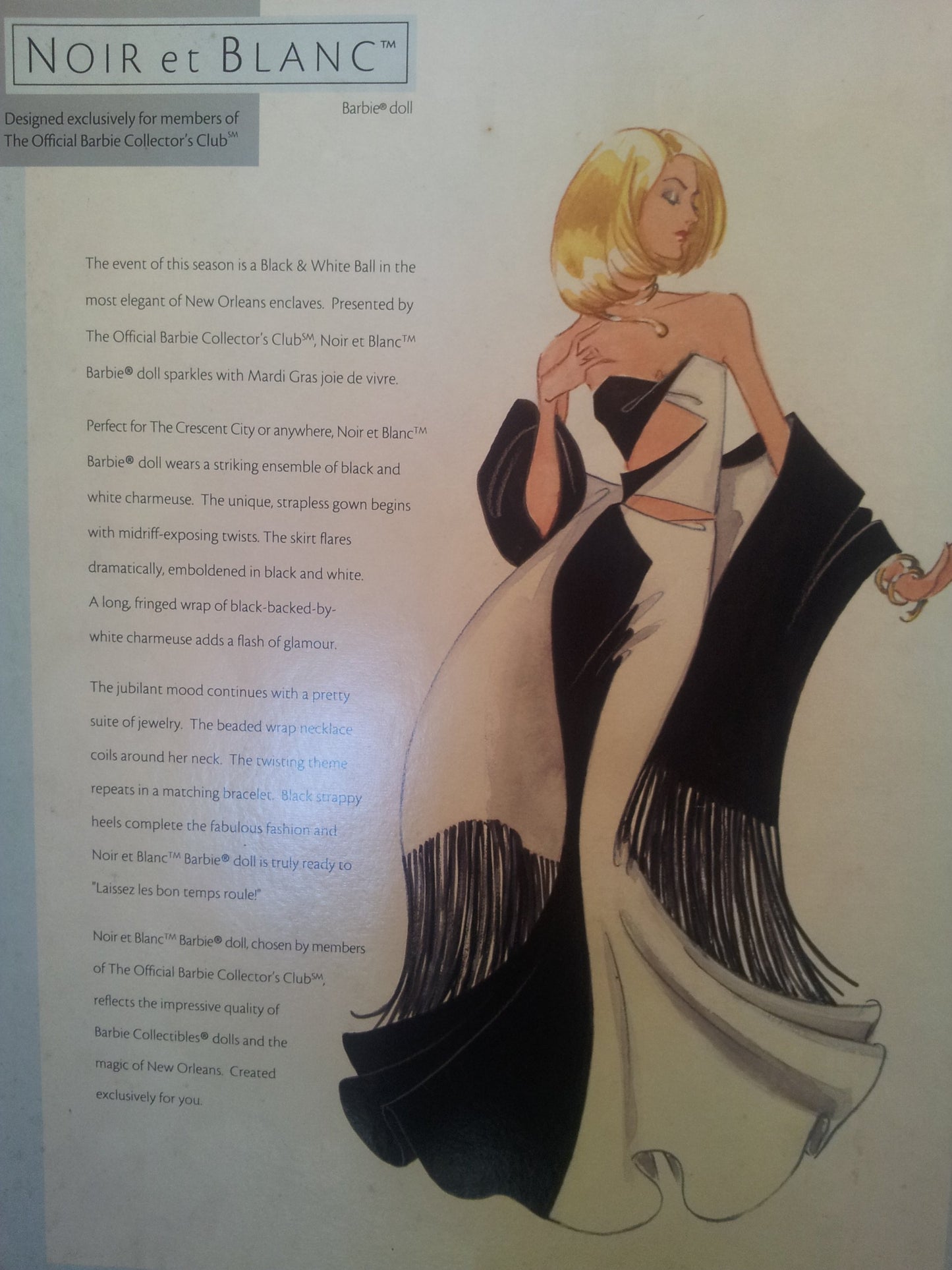 Mattel Noir et Blanc Barbie