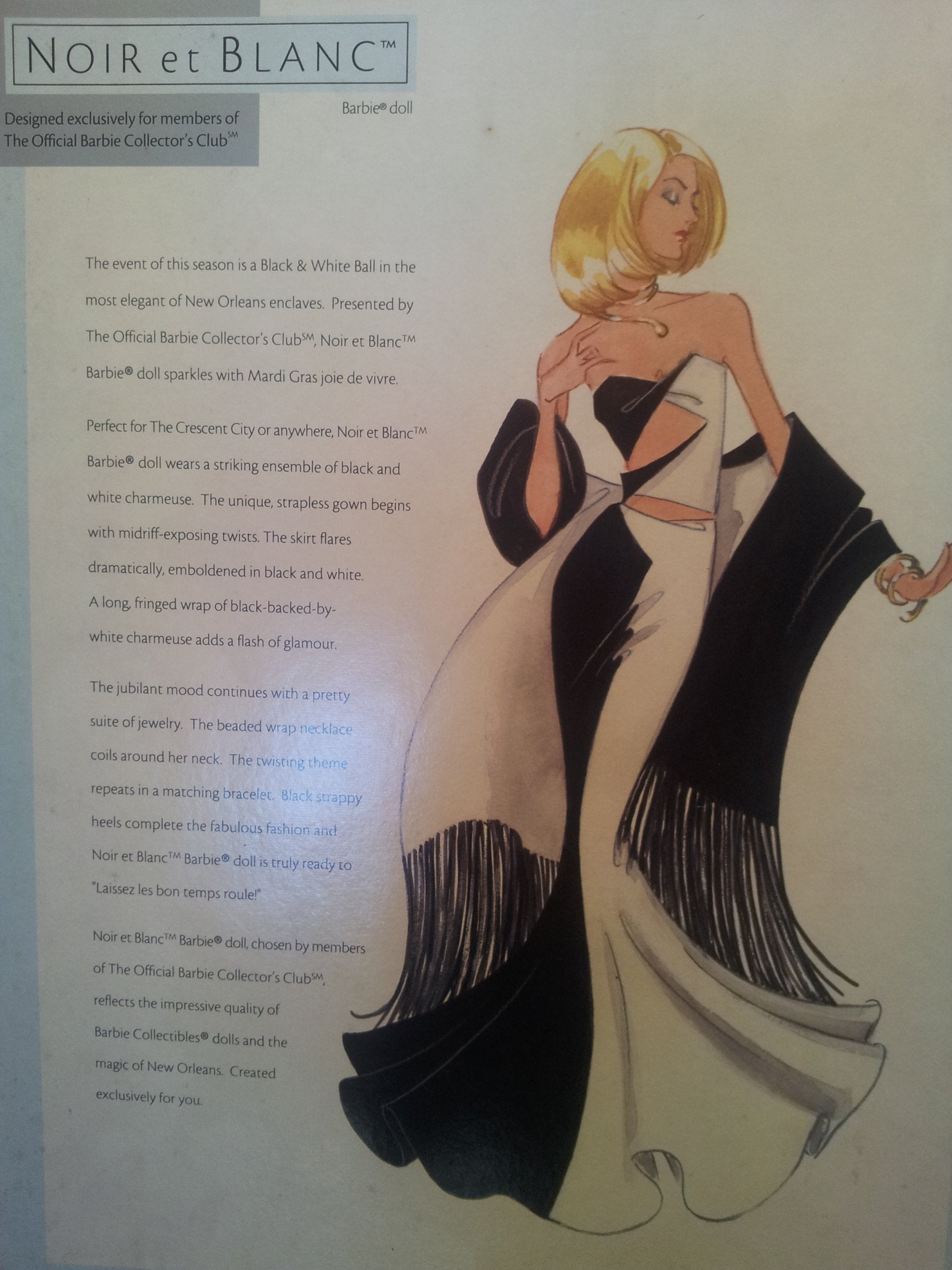 Mattel Noir et Blanc Barbie