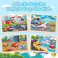 Wooden Puzzles for Kids Ages 3-5, 4 Packs Puzzles for Kids Ages 4-6,Vehicle