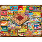 White Mountain 500 Piece Jigsaw Puzzle Nostalgic Retro Collage Puzzles with Large Pieces Gift for Adults and Seniors 18"x24" - Classic Games