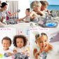 DolliBu Elephant Family Animal Bath Squirters 4 Piece Bath Toy Set, Children Bath Toys for Bathtime & Water Fun, Girls & Boys Floating Rubber Squirt