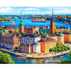 Boardwalk Stockholm 1000 Piece Jigsaw Puzzle Fun Sweden Travel Puzzles with Premium Box, Gift for Adults and Family 19"x26"