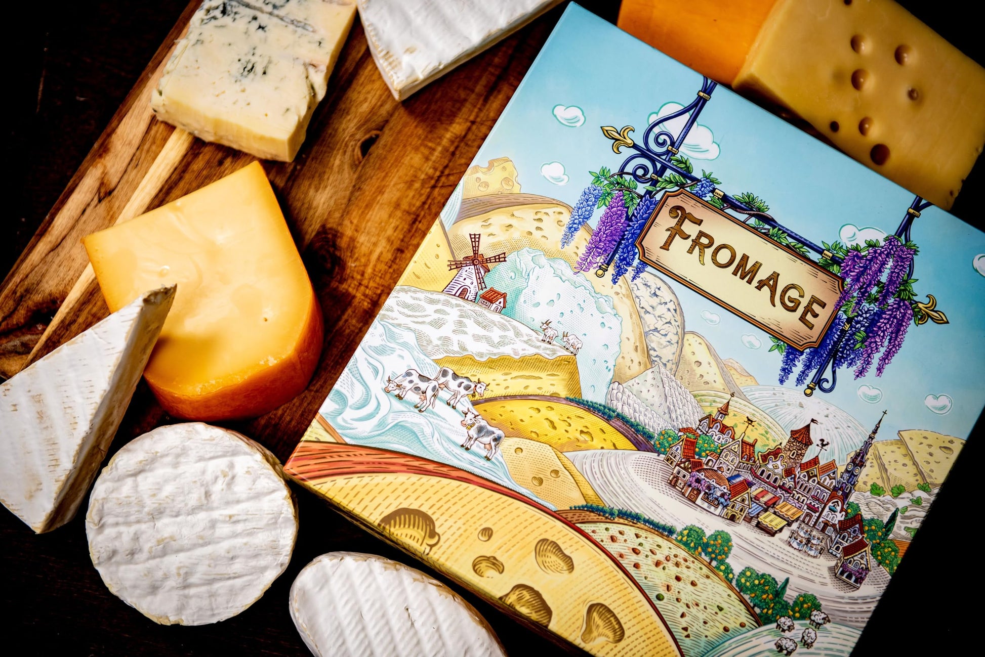 Fromage Board Game - French Cheesemaking Strategy Game, Worker-Placement, Resource Management Game for Teens & Adults, Ages 14+, 1-4 Players, 30