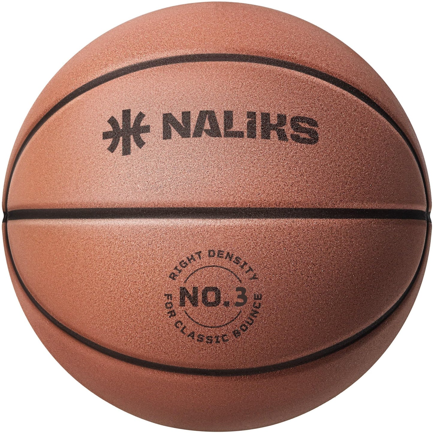 NALIKS Silent Basketball Size 3, 22” - Airless Indoor Basketball | Gift Box Included, Pro PU Foam Basket Ball, for Quiet Dribbling Indoor, Real
